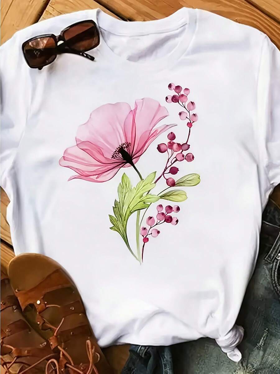 Women T-Shirts - [White] - View 1
