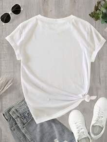 Women T-Shirts - [White] - View 2