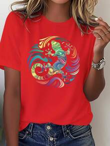 Women T-Shirts - [White] - View 6