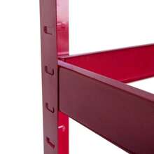 Multi-Layer Racking - Heavy-Duty Garage Shelving Unit -1PCS Red Storage Shelves - 150x65x30cm - 200kg Load Weight Per Shelf - 1000kg Per Unit - Shed Shelving - RACKING - View 7