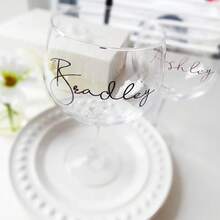 2pcs Customized Name Vinyl Stickers, Personalized Water Bottle Name Stickers, Wedding Party Decorative Stickers, Gift Box Stickers - Multicolor 1 - View 5