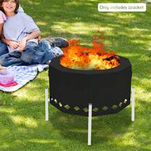 Quiltern Adjustable Fire Pit Stand 201 Stainless Steel Outdoor Stove Holder With Anti Slip Pads Portable Camping Cooking Support Rack - View 4