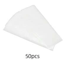 50 pièces Bandes de coloration de salon de coiffure en mousse réutilisables pour la teinture, la coloration et les mèches pour les coiffeurs professionnels - Blanc - Voir 7