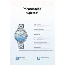 Đồng hồ nữ Casio SHEEN, mặt kính sapphire, mặt số màu xanh gradient, quà tặng ngày Valentine cho bạn gái, đồng hồ đeo tay thạch anh cao cấp. - Một cỡ - Xem 10