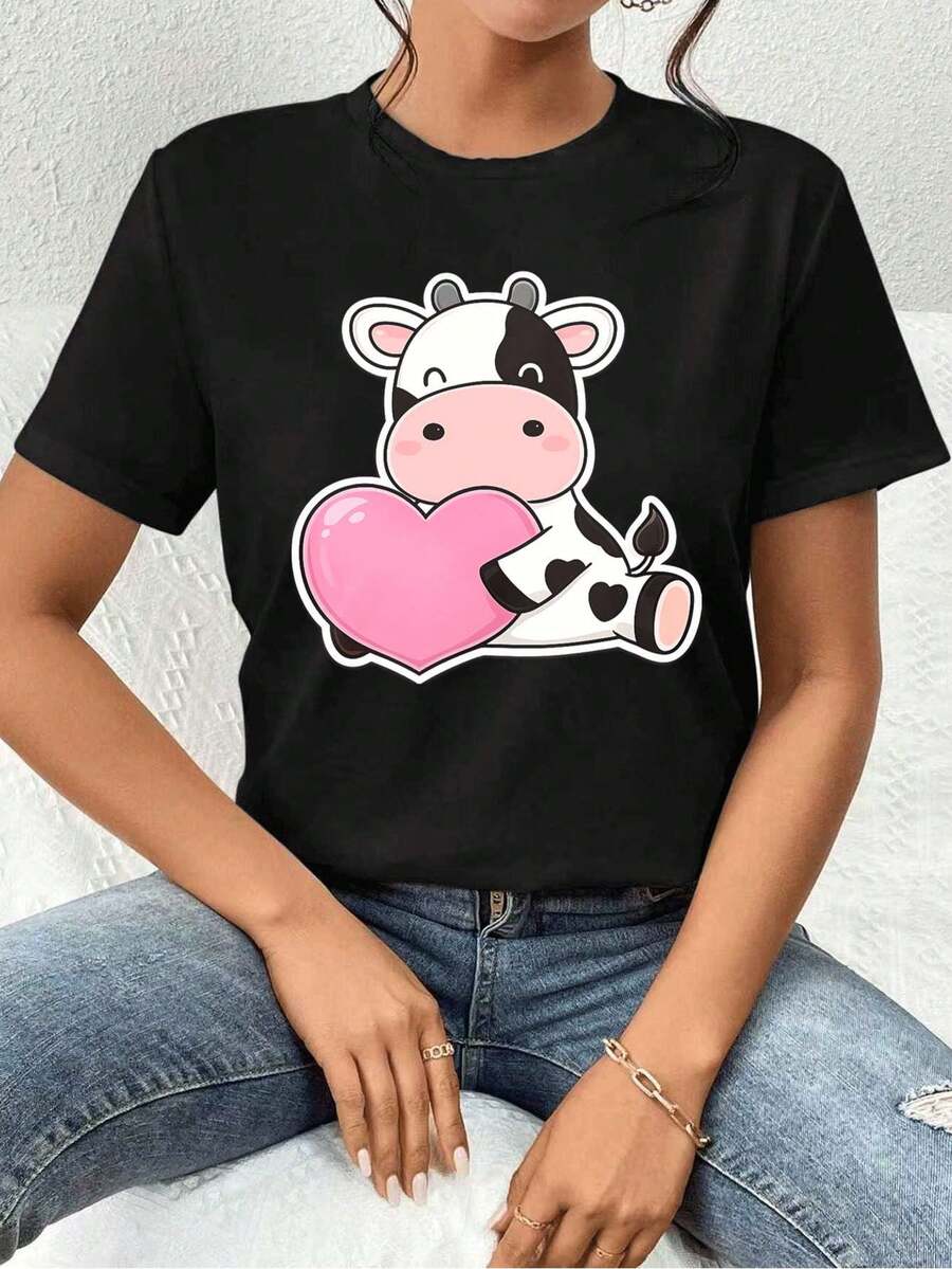 Women T-Shirts - Black - View 1