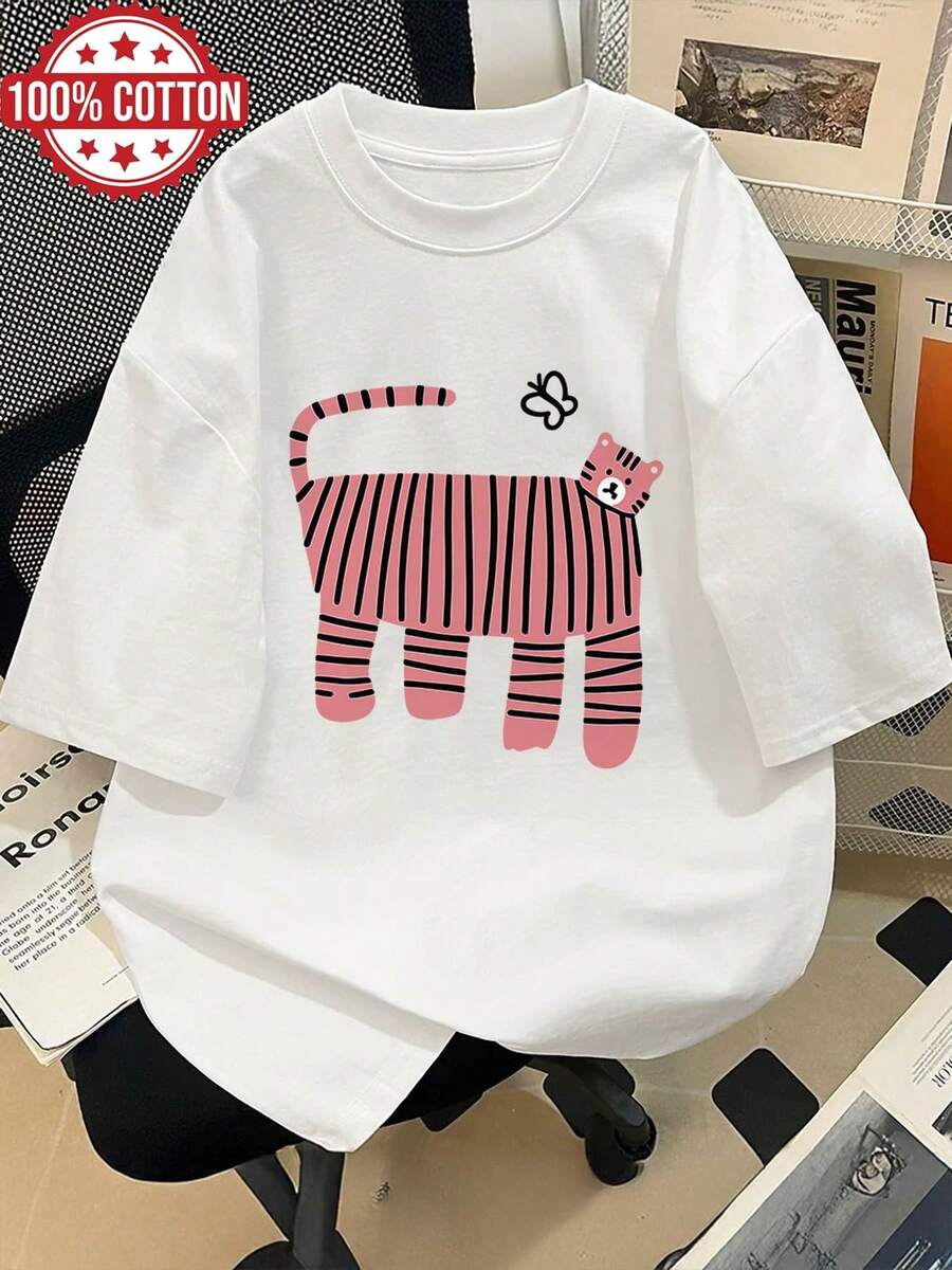 Women T-Shirts - [White] - View 1