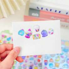 Bộ 2 miếng (kiểu ngẫu nhiên) / 1 miếng dán hoạt hình 3D nổi chất lượng cao thế hệ thứ 2, chắc chắn và dễ thương, thích hợp để tự làm, có thể dùng làm quà tặng nhỏ. - Nhiều màu - Xem 4