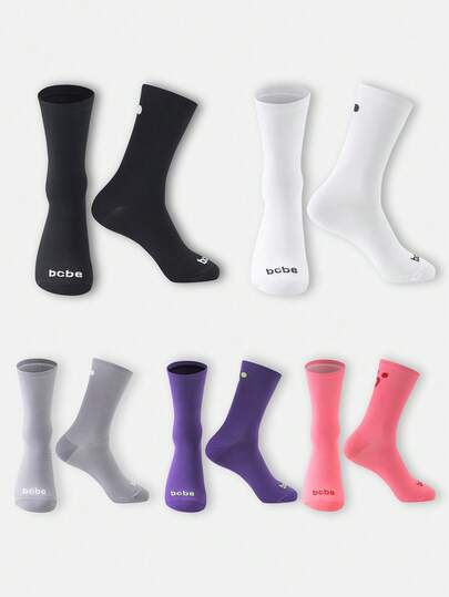 1 Pair Professional Compression Cycling Socks For Outdoor Sports, Suitable For Mountain Biking And Racing, Unisex