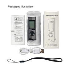 30M Mini Medidor de Distancia Láser Digital Portátil Medidor de Cinta Recargable de Aleación de Aluminio con Precisión de 3mm y Multifunción - L30 - Ver 11