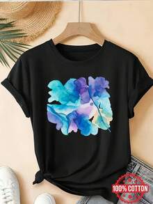 Dam-T-shirts - Svart - Visa 11