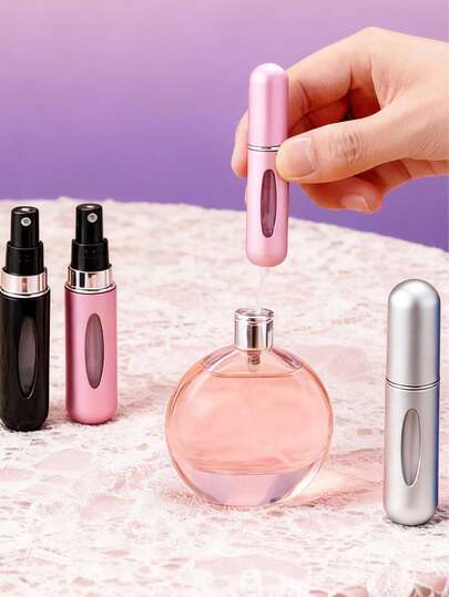 Chai xịt nước hoa 5ml có thể nạp lại, bình đựng nước hoa mini cầm tay tiện dụng khi đi du lịch, nhiều màu sắc để lựa chọn, vật dụng cần thiết khi đi du lịch biển, đi học, quà tặng ngày Valentine.