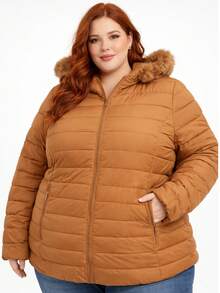 Women's Premium Plus Size Bobojaco Jacket – Lined, Thick And Super Warm (G1 To G4) - 鏽棕色 - 查看 1