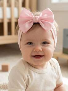 6pcs Newborn Candy Color Bow Headbands, Soft & Skin-Friendly Baby Hair Accessories, Suitable For Daily Wear In All Seasons - Multicolor - View 6