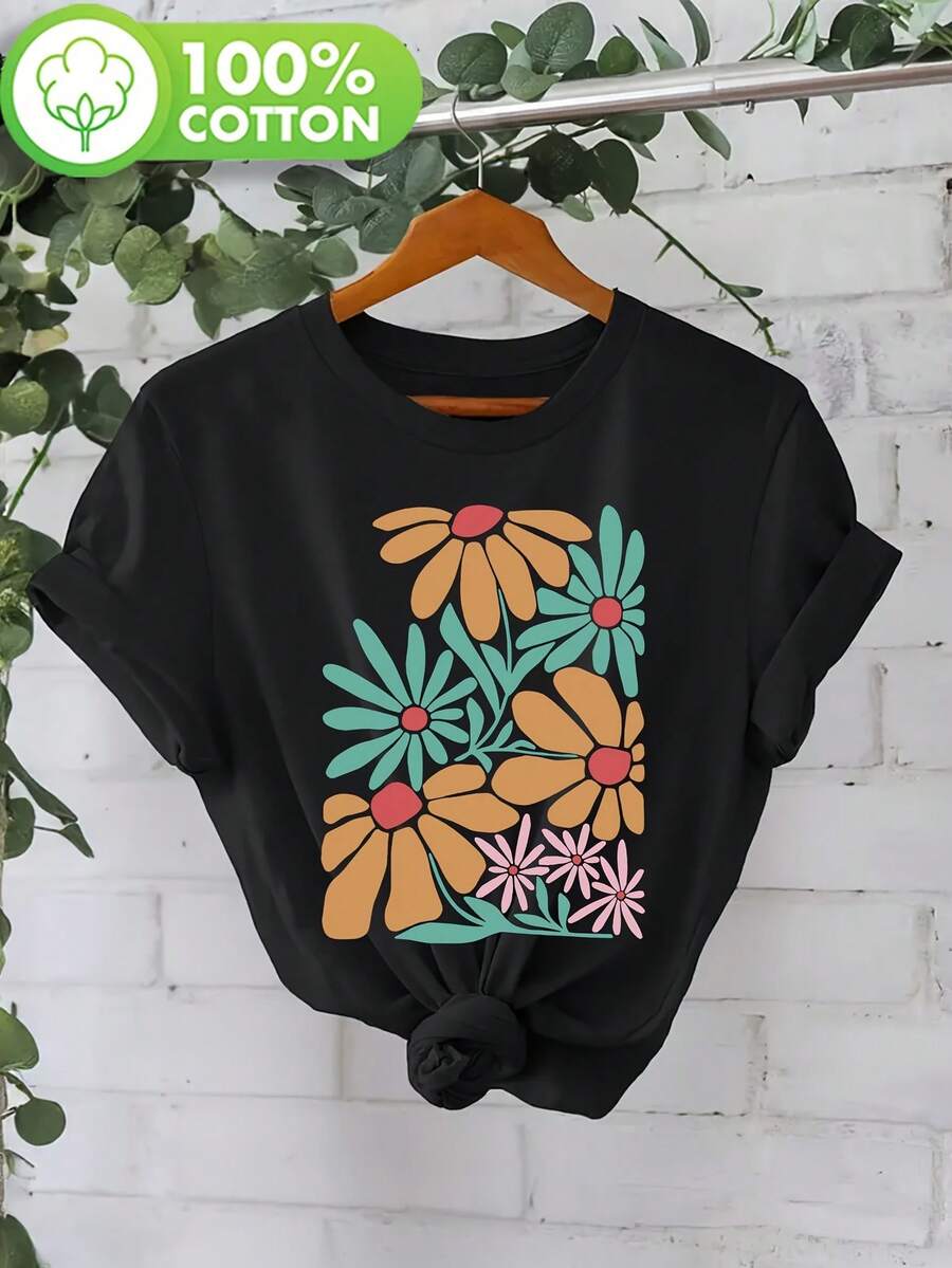 Women T-Shirts - Black - View 1