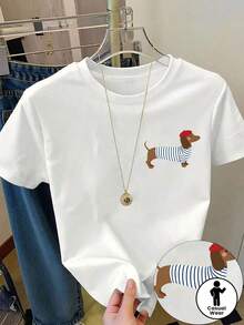 Women T-Shirts - [White] - View 2