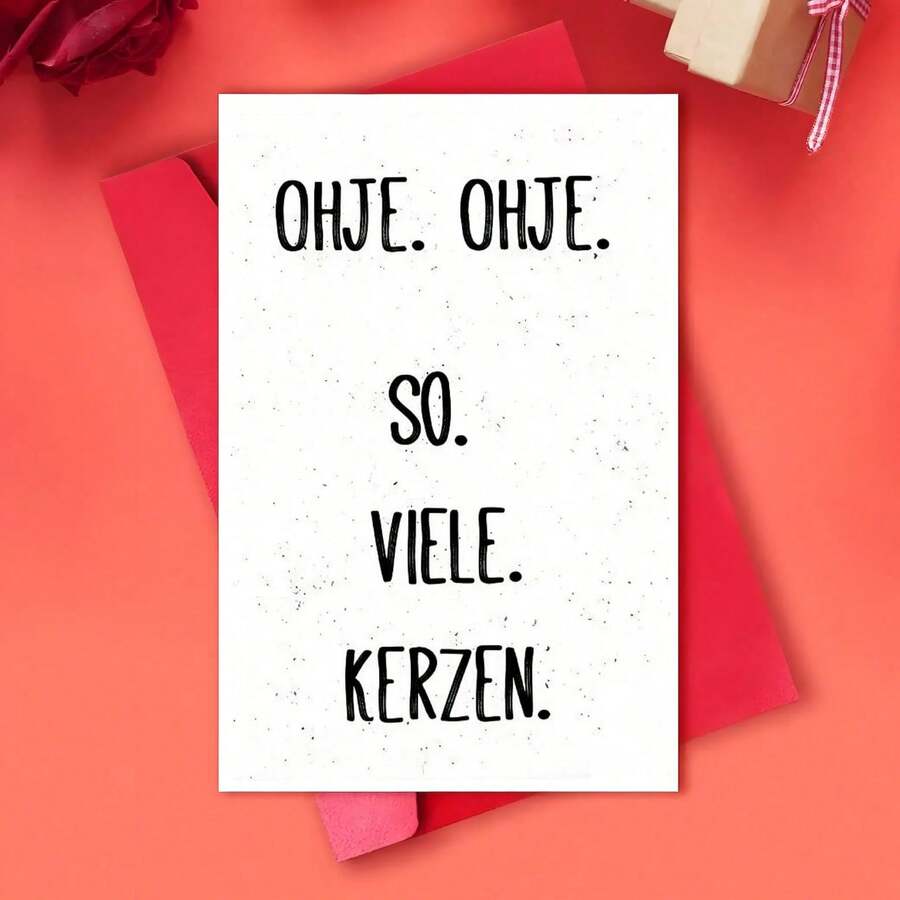 Thiệp chúc mừng sinh nhật vui nhộn, duyên dáng mang phong cách Đức - Lý tưởng cho sinh nhật, kỷ niệm và các ngày lễ - Thể hiện tình yêu thương của bạn đến bất cứ ai - Một kích cỡ phù hợp cho tất cả - Xem 1