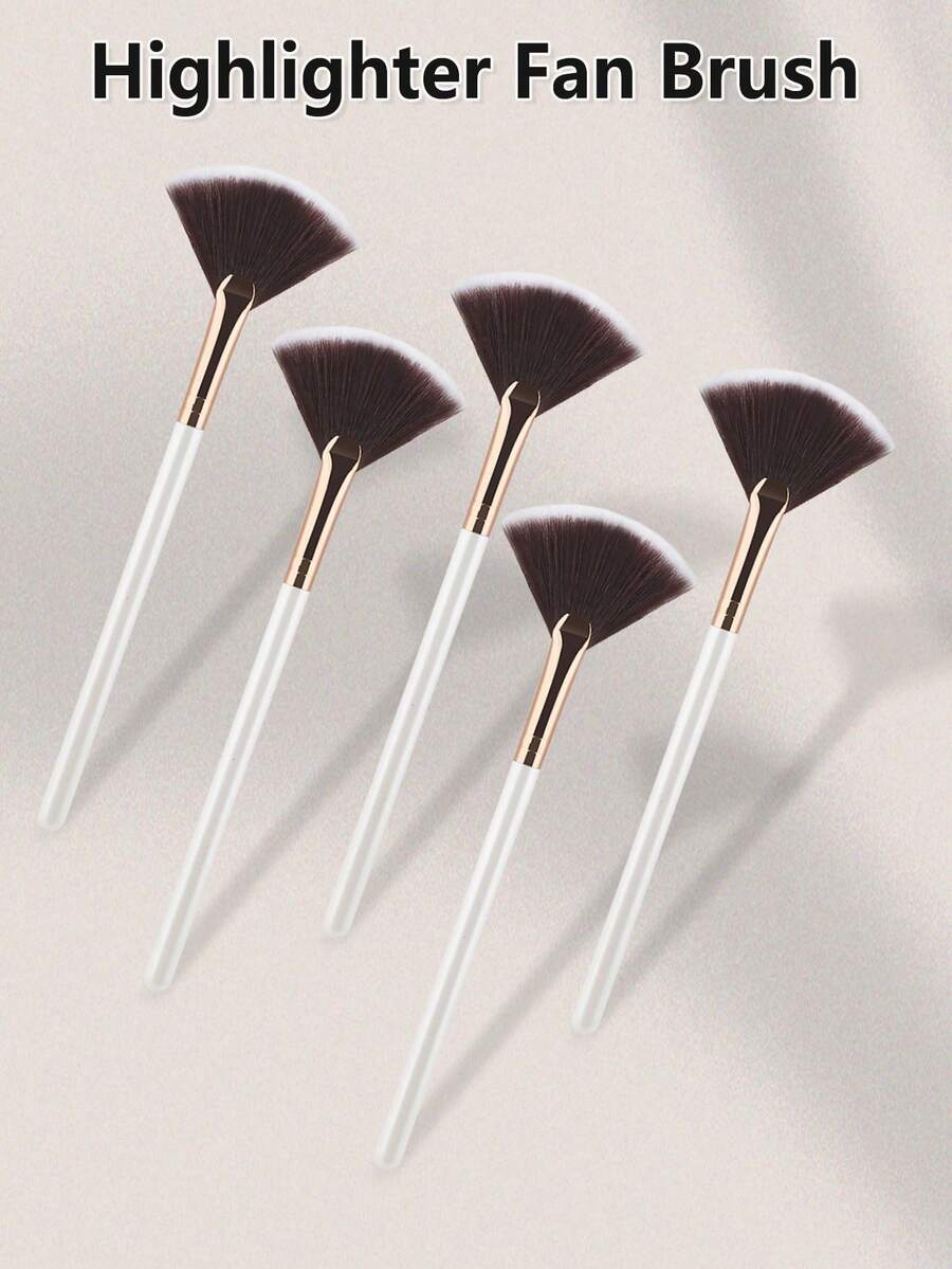 1/2/5/10/20 Piece Set Fan Brush Facial Mask Brush Applicator Ultra-Thin Soft Vermicelli Mask Brush Beauty Products Mud Cream Peeling Makeup. - Multicolor - View 1