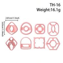 Multi-Form Geometry Polymer Clay Cutter Mold With High Precision Diy Handcrafted Clay Mold Tools, Precision Knife Molds - Craft Supplies - Perfect Gift For Diy Enthusiasts - Geometry - View 16