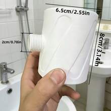 Cabezal de ducha de alta presión con función de masaje, flujo de agua extra grande para el baño de hombres - Multicolor - Ver 7