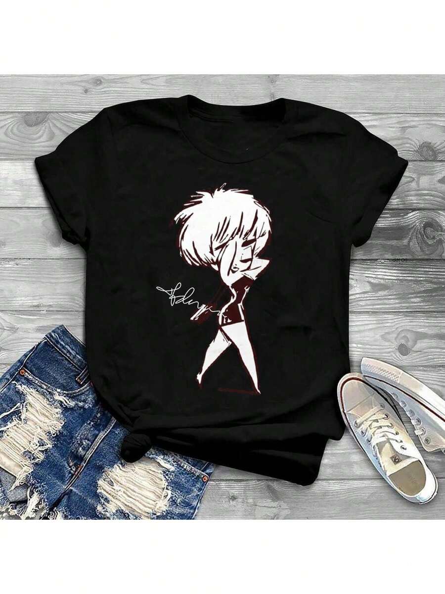 Women T-Shirts - Black - View 1