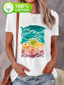 Women T-Shirts - [White] - View 1