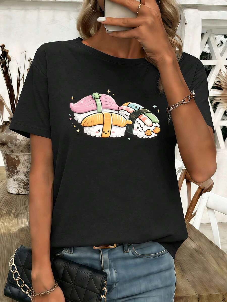 Women T-Shirts - Black - View 1