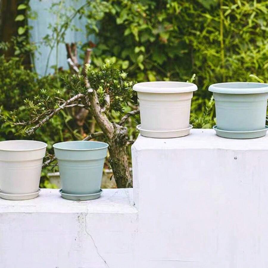 Chậu trồng cây mọng nước, chậu nhựa đựng đất dinh dưỡng, chậu dày dặn, chậu trồng cây mọng nước, chậu hoa và rau bằng nhựa trong nhà/ban công, ươm cây con, làm vườn tại nhà. - Phong cách ngẫu nhiên - Xem 1