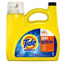 Tide Simply Oxi Boost Liquid Laundry Detergent Refreshing Breeze Scent 105 Fl Oz 74 Loads Ultra Stain Release - Detergent - View 1