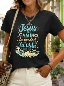 Women T-Shirts - Black - View 1