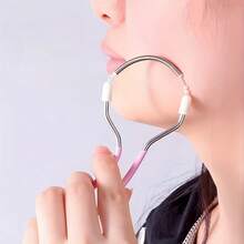 3件套面部脱毛套装，面部脱毛器，精准美容面部剃毛器，弹簧式脱毛器，女士唇部脱毛器，面部脱毛工具，唇毛去除器，胡须、面部和腿部脱毛器，便携式，易于使用，操作简单，快速干净脱毛 - 彩色 - 查看 4