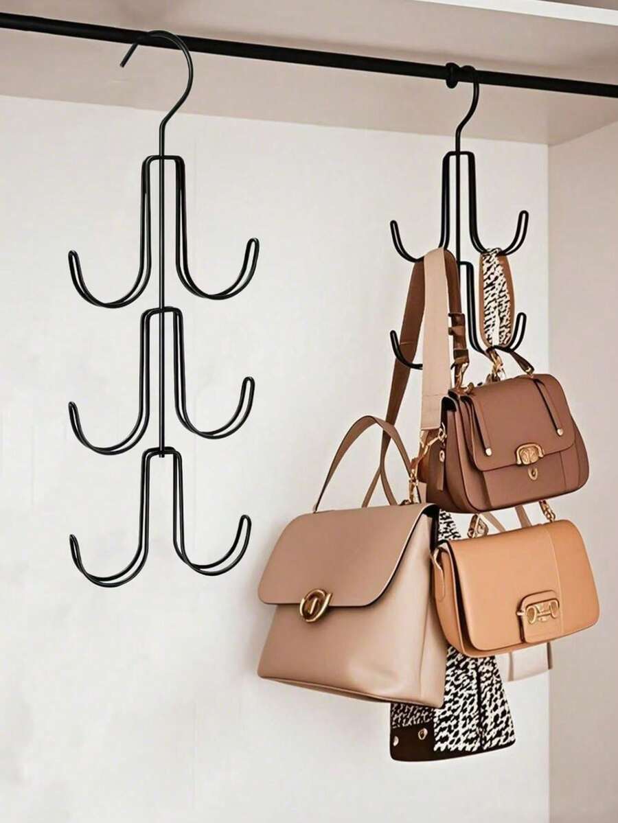 Multi-Layer Bag Hanger, Practical Clothes Rack For Handbag, Hat, Scarf Storage And Room Decor, Durable Organizer For Wardrobe, Closet, Dorm