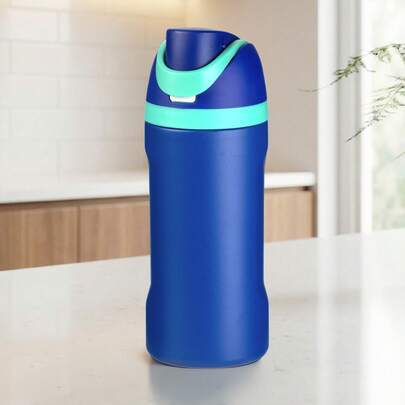  MAGMA LIFE Botella de agua aislada de 16 onzas (473ml) con tapa a prueba de fugas, capacidad de retención de frío durante 20 horas, de acero inoxidable de doble pared, adecuada para deportes, fitness, viajes y la escuela