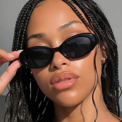 1/2/3/4pcs Retro Oval Fashion Glasses, Fashionable Small Frame Design Leopard Tortoiseshell Bohemian Style Oval Frames, Suitable For Vacation, Beach, Travel, Campus And Other Occasions