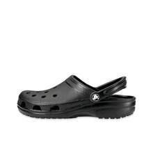 Crocs Dép bít mũi khoét lỗ cổ điển, dép đế bằng đục lỗ thoải mái đi biển, 2cm, unisex, màu đen 10001-001 - 10001-001 - Xem 14