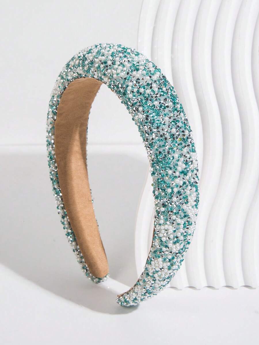 1pc Fashionable Gorgeous Colorful Chocolate Crumbs Hair Hoop Hair Accessory - FG31-lake Blue - View 1