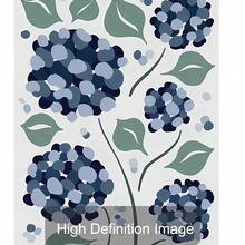 1/3 piezas Conjunto de carteles de lienzo con flores botánicas azules enmarcados/sin marco, arte de pared floral minimalista y abstracto de Hortensia, Azafrán y Clavel para decoración de entrada, pasillo, apartamento, sala de estar, dormitorio, decoración del hogar moderna - A - Ver 6