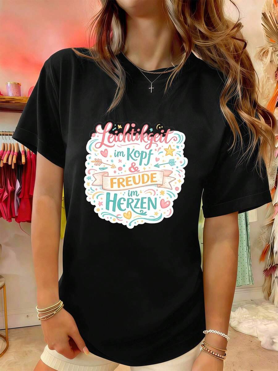 Women T-Shirts - Black - View 1