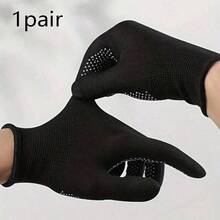 5 Pairs Breathable Anti-Slip Gloves, Suitable For Outdoor Cycling & Fitness - Lightweight & Comfortable, Black - Multicolor - View 11