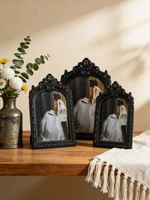 Vintage European-Style Golden Curved Photo Frame, Decorative Frame Suitable For Home Decor And Photo Display, Ideal Gift For Birthdays, Graduations And Other Occasions - Multicolor - View 10