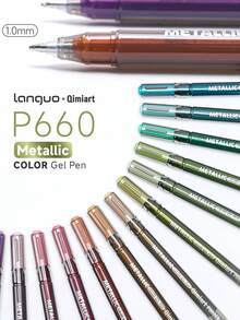 Conjunto de Canetas Gel com Glitter em 24/36/48/54/72/216 Cores, Elegante Caixa de Presente e Bolsa de Armazenamento Portátil, Ponta de 1,0 mm, Cores com Glitter de Alta Pigmentação Incluindo Séries Acrílicas e com Glitter, Tabela de Cores para Fácil Seleção, Ideal para Diários de Estudantes, Desenhos Infantis, Criação de Cartões, Desenhos Criativos - Multicolorido - Ver 10