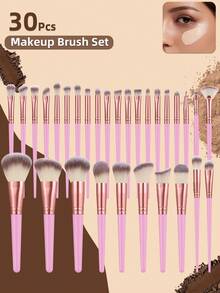 30支化妆刷套装，必备化妆品 - 彩色 - 查看 8