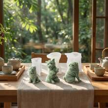3D Dog Silicone Candle Mold - West Highland Terrier & Pug Shapes Scented Plaster Mold Non-Stick Wax Casting Mold For Resin Soap Ornaments, Cute Puppy Craft Kit For DIY Home Decor & Pet Lovers - Dog - View 3