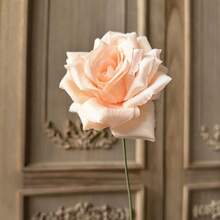 5pcs Artificial Curled Rose Flowers, Moisturizing Wedding Photography Decor, Home Garden Balcony Tabletop Decoration, Latex Rose Bouquet Birthday Graduation Gift - Multicolor - View 3