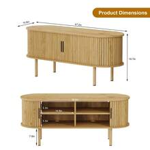 Television Stands & Entertainment Centers - Wild Oak Gold Handle - View 3