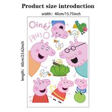 Peppa Pig Explorer Family Creative & Fun Bathroom Stickers Decor, Featuring Cartoon Characters Peppa And George. Adorable Waterproof Stickers For Bathroom, Kitchen, Living Room - XZPQ02 - View 3