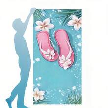 一条大号超细纤维沙滩巾，轻便速干，适合游泳、瑜伽、水疗、度假等，并可定制为个性化礼品。 - 多色 - 查看 2