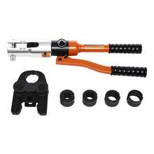Professionelle Crimpzange Werkzeugsatz für hydraulische Pressen hydraulisches Presswerkzeug Modell CW-1632 Entwickelt für Ausdauer Hohe Tragbarkeit - orange - Übersicht 2