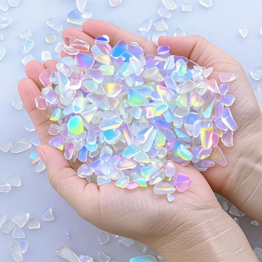 玛瑙碎石、石英卵石、不对称形状装饰碎石,可用于花瓶填充、水族箱、家居装饰、瓶插植物、多肉植物和仙人掌,也是节日礼物的理想选择。 - 蛋白石 - 查看 1