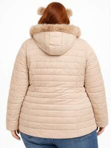 Women's Premium Plus Size Bobojaco Jacket – Lined, Thick And Super Warm (G1 To G4) - 米色 - 查看 4