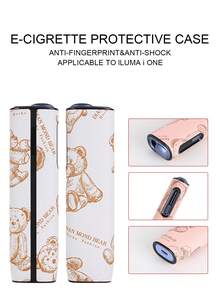 1 pieza Estuche protector IQOS ILUMA I ONE, diseño de oso de peluche anti-caída, carcasa protectora portátil, opciones de multicolor para parejas, material de cuero PU de alta calidad con aberturas precisas, caja de almacenamiento, adecuado para uso personal o regalo, accesorio de moda minimalista, mejora la experiencia del usuario, artesanía exquisita, resistente a los arañazos, el modelo popular brinda protección integral para su dispositivo, alta relación calidad-precio - ILUMA i ONE/Oso pardo - Ver 16
